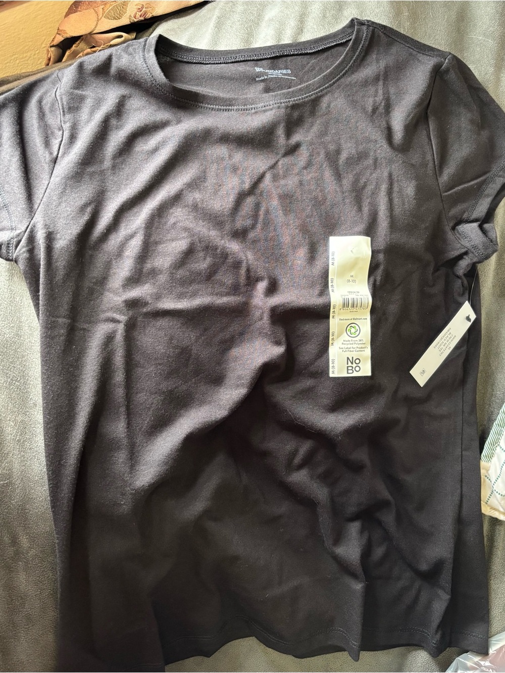 No Boundaries Black Crewneck Short Sleeve Tee